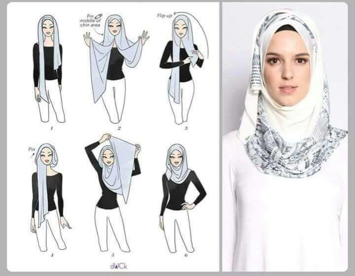 حصاد منظم يندم  Fay3 - طرق أنيقه للف #الحجاب للوجه الطويل-4