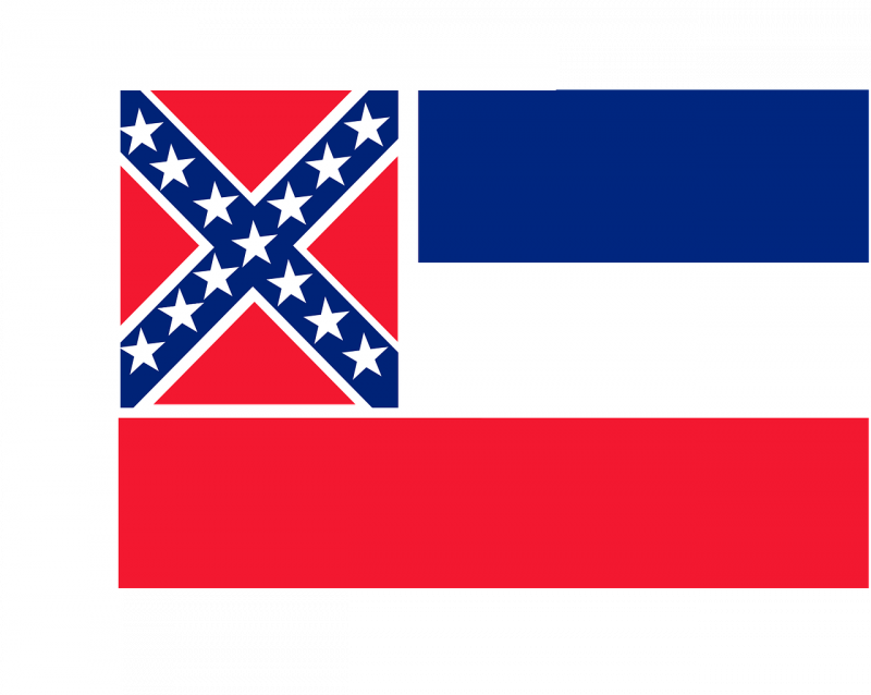 صور لـ علم الدولة أزرق أبيض ميسيسيبي علم أحمر